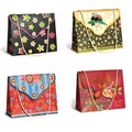 Paper Handbags with Shoulder Straps Full Size Printed